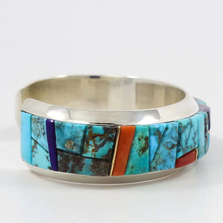Colorful Inlay Cuff by Wes Willie - Garland's