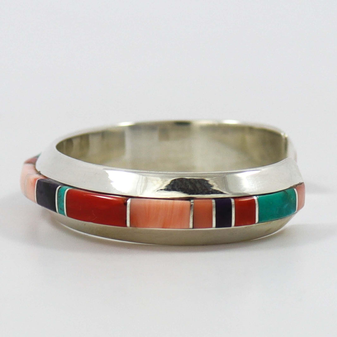 Colorful Inlay Cuff by Wes Willie - Garland's