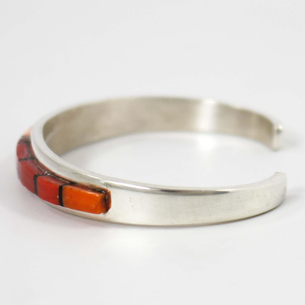Coral and Jet Cuff by Beverly Begay - Garland's
