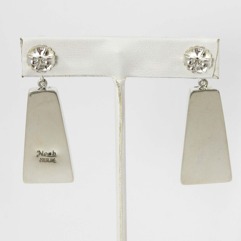 Coral and Sugilite Earrings by Noah Pfeffer - Garland's