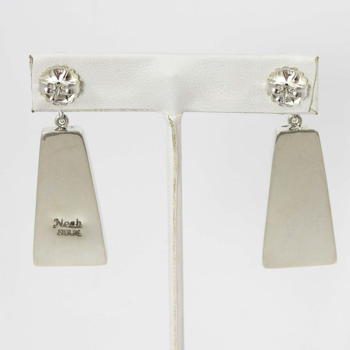 Coral and Sugilite Earrings by Noah Pfeffer - Garland's