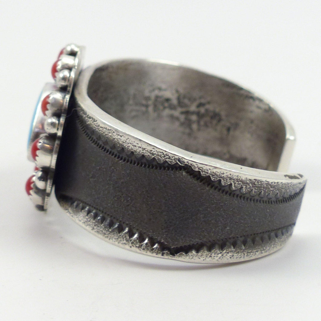 Coral and Turquoise Bracelet by Peter Nelson - Garland's