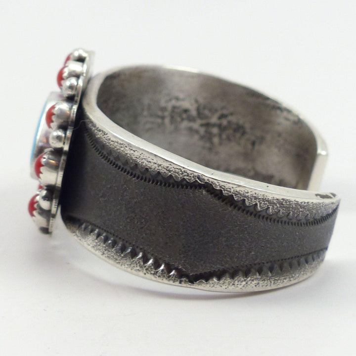 Coral and Turquoise Bracelet by Peter Nelson - Garland's