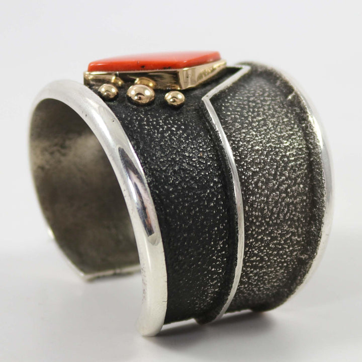 Coral and Turquoise Cuff by Edison Cummings - Garland's
