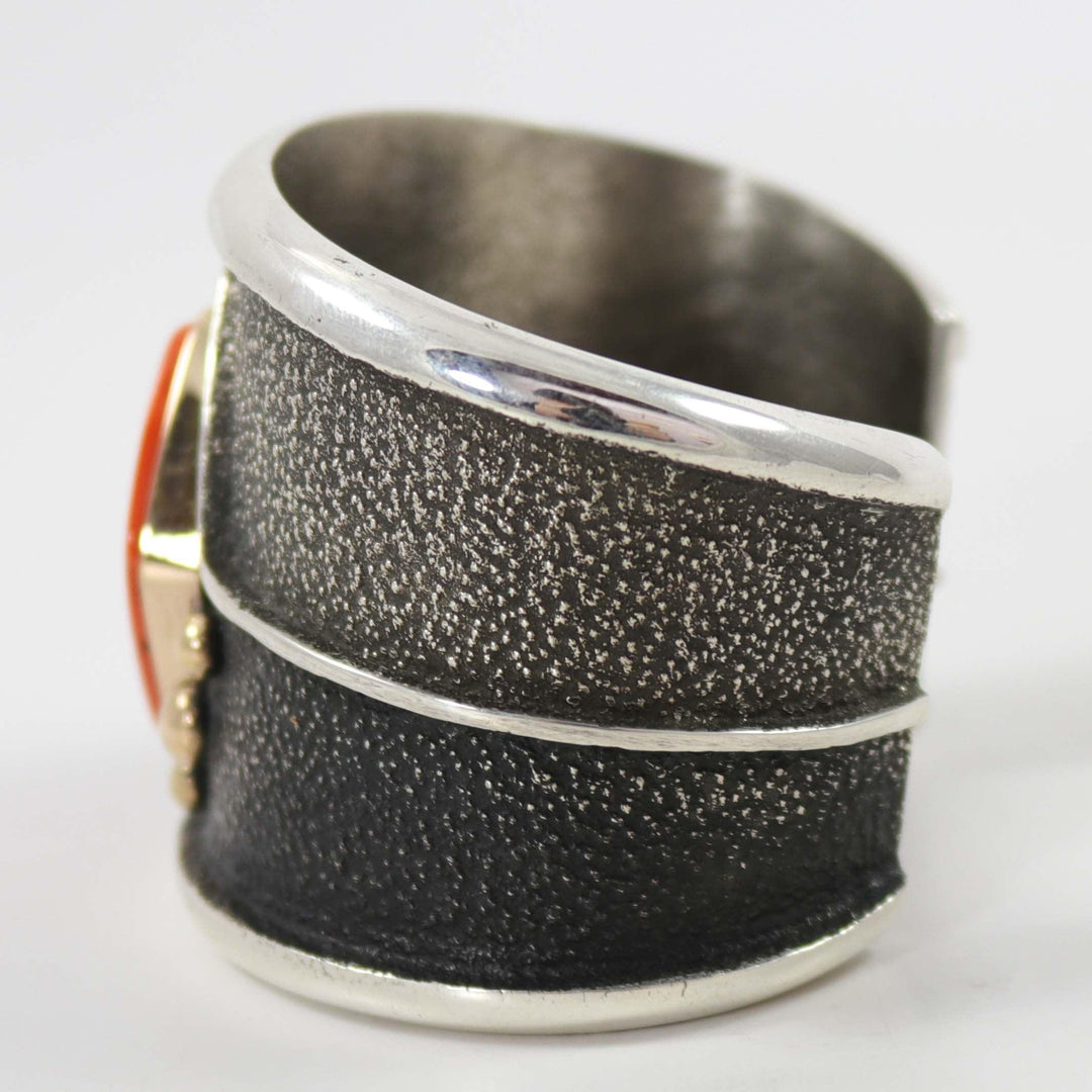 Coral and Turquoise Cuff by Edison Cummings - Garland's