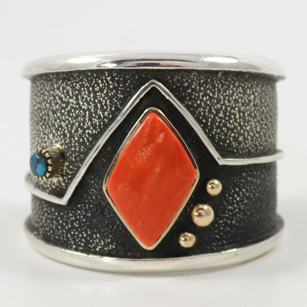 Coral and Turquoise Cuff by Edison Cummings - Garland's