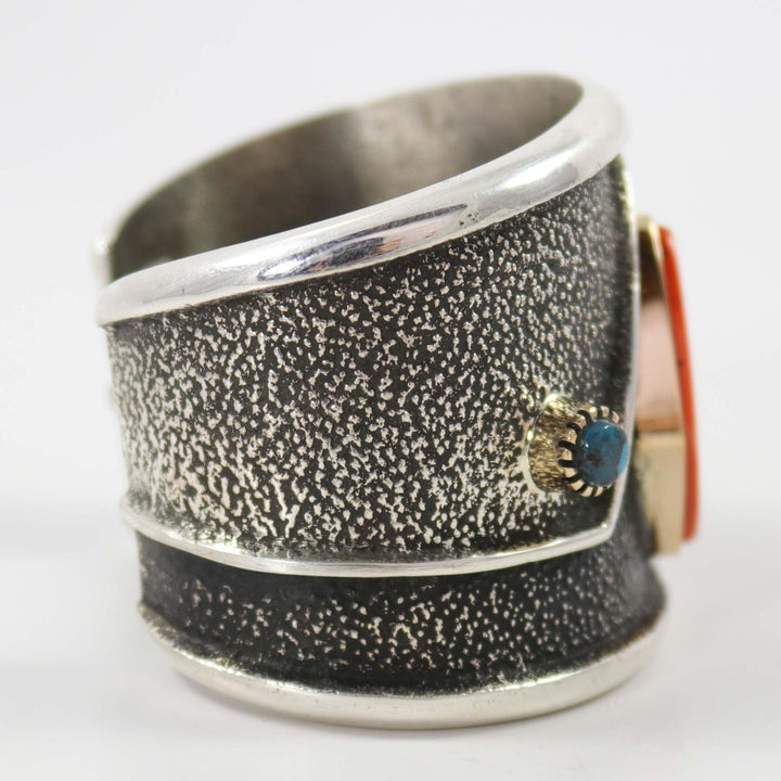 Coral and Turquoise Cuff by Edison Cummings - Garland's