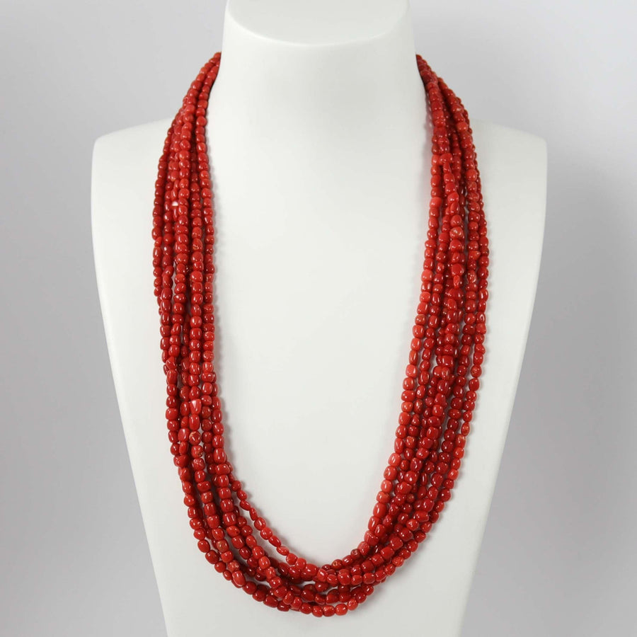 Coral Bead Necklace by Don Lucas - Garland's