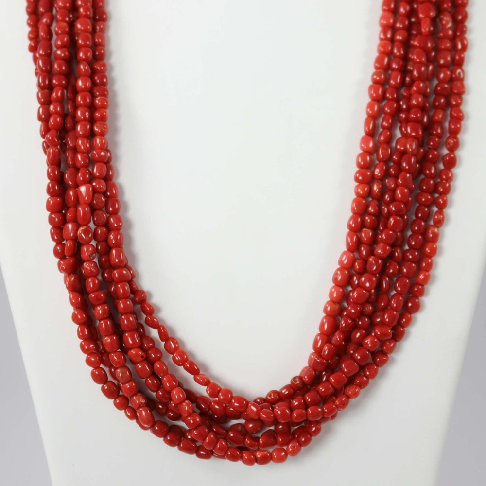 Coral Bead Necklace by Don Lucas - Garland's