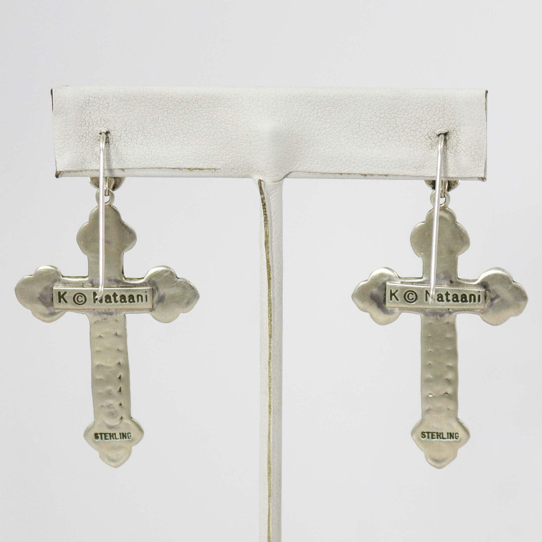Coral Cross Earrings by Karl Nataani - Garland's