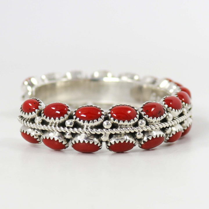 Coral Cuff by Ruth Yazzie - Garland's