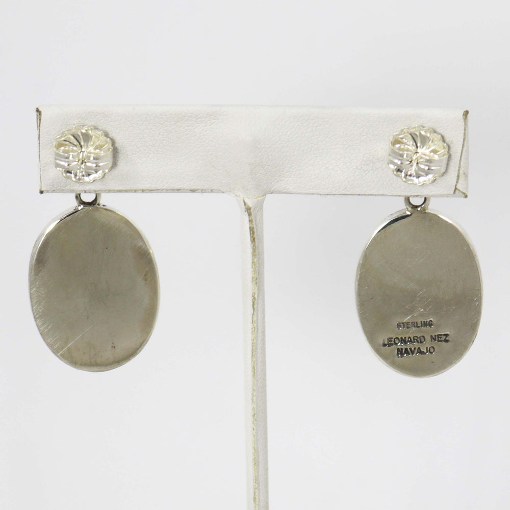 Coral Earrings by Leonard Nez - Garland's