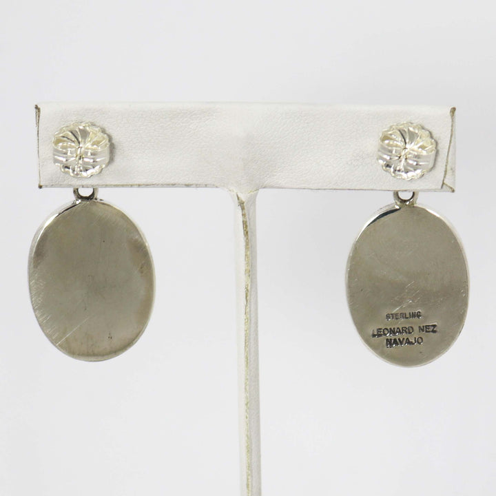 Coral Earrings by Leonard Nez - Garland's