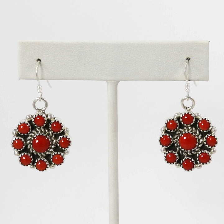 Coral Earrings by Ruth Yazzie - Garland's