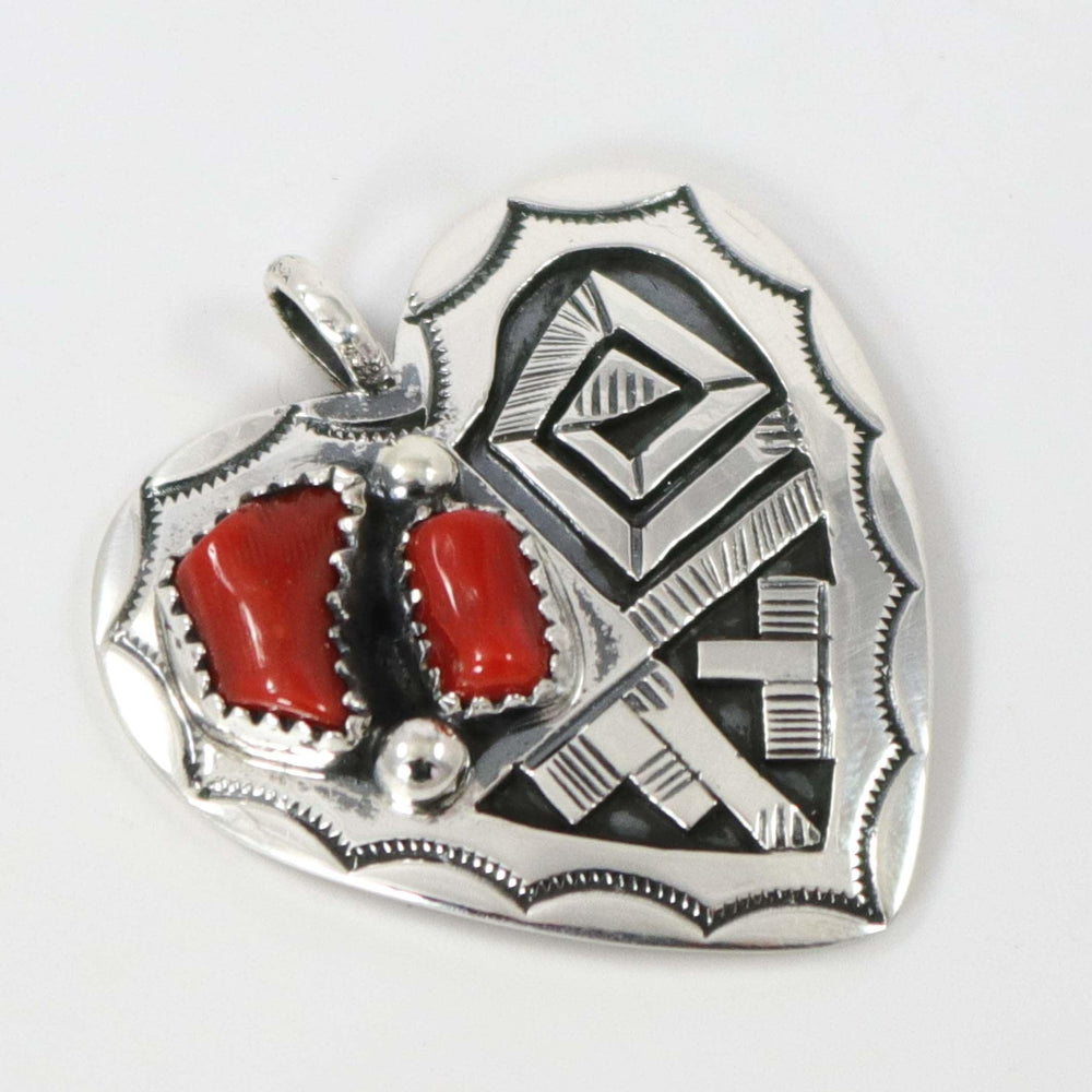Coral Heart Pendant by Peter Nelson - Garland's