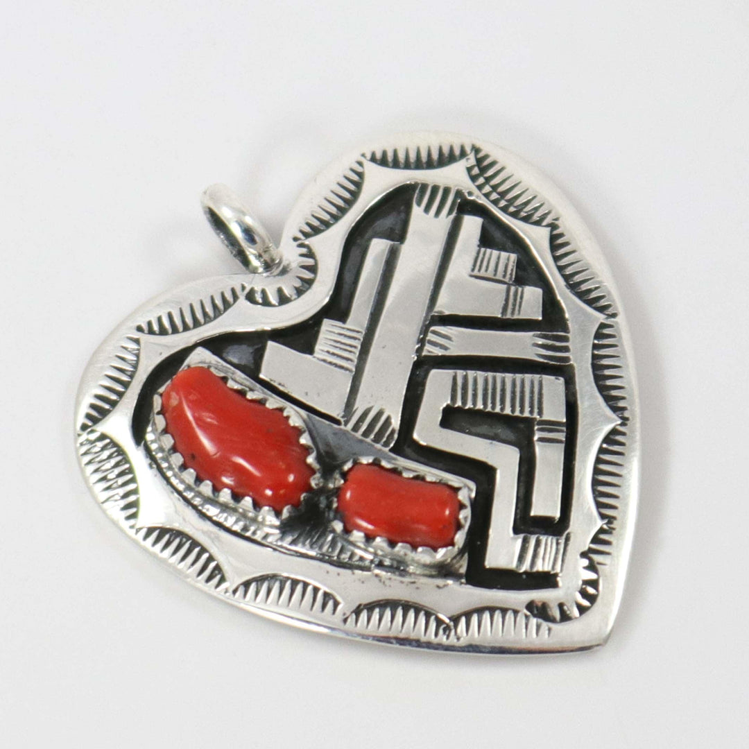 Coral Heart Pendant by Peter Nelson - Garland's