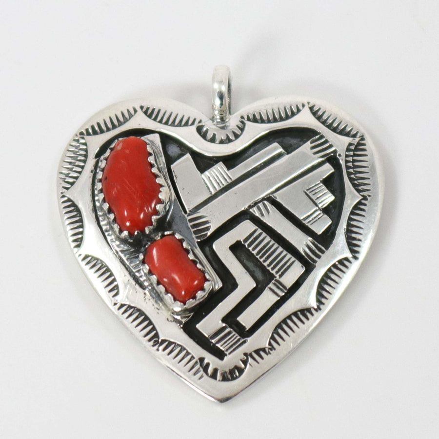 Coral Heart Pendant by Peter Nelson - Garland's