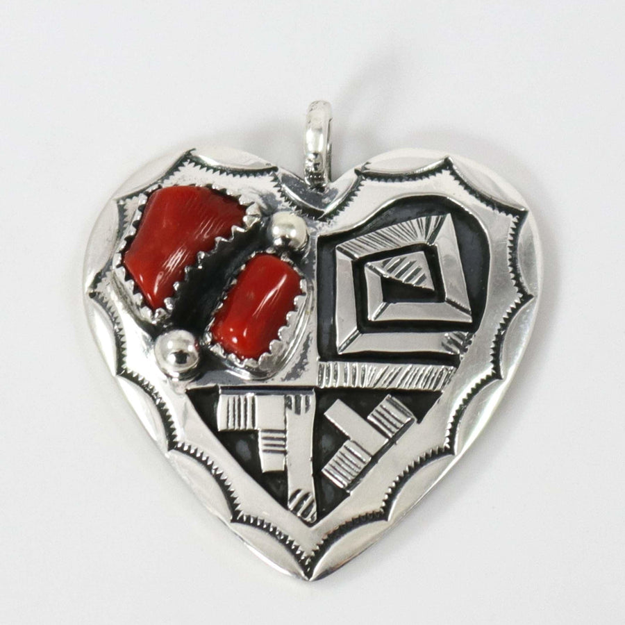 Coral Heart Pendant by Peter Nelson - Garland's