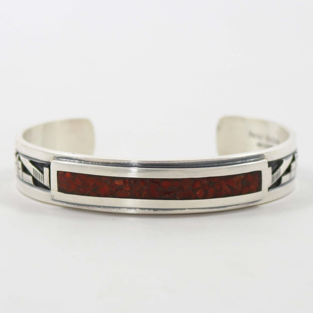 Coral Inlay Cuff by Peter Nelson - Garland's