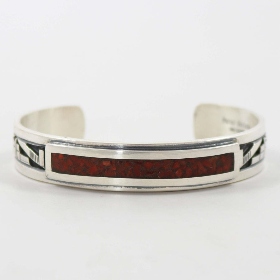 Coral Inlay Cuff by Peter Nelson - Garland's