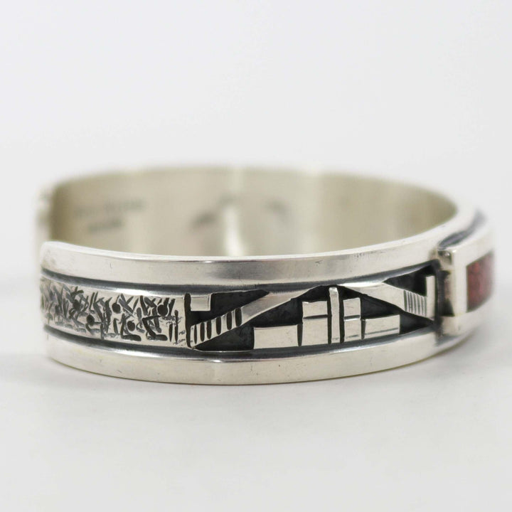 Coral Inlay Cuff by Peter Nelson - Garland's