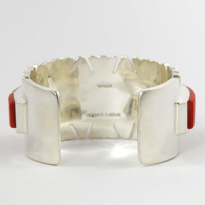 Coral Inlay Cuff by Vernon Haskie - Garland's