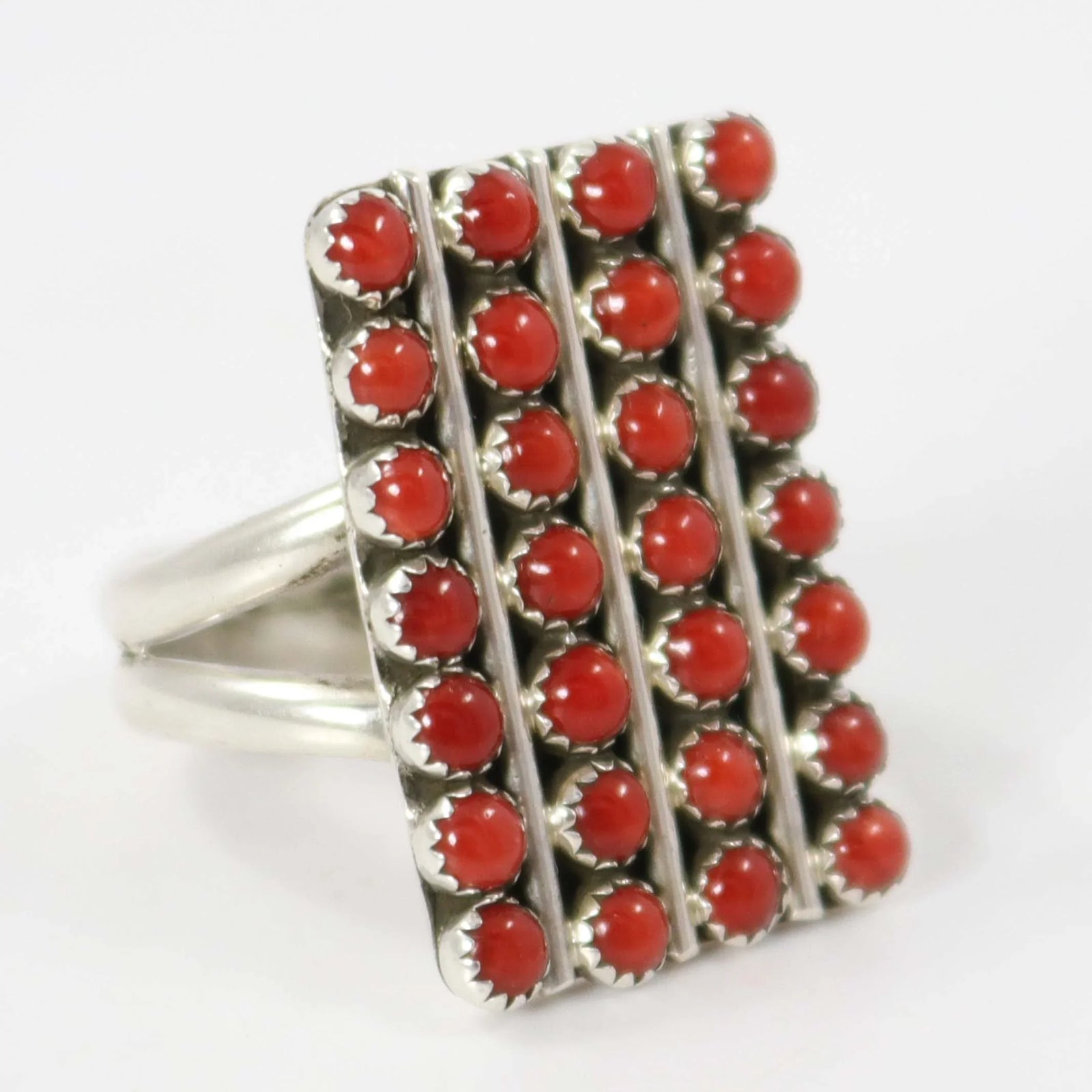 Coral Ring by Ruth Yazzie - Garland's