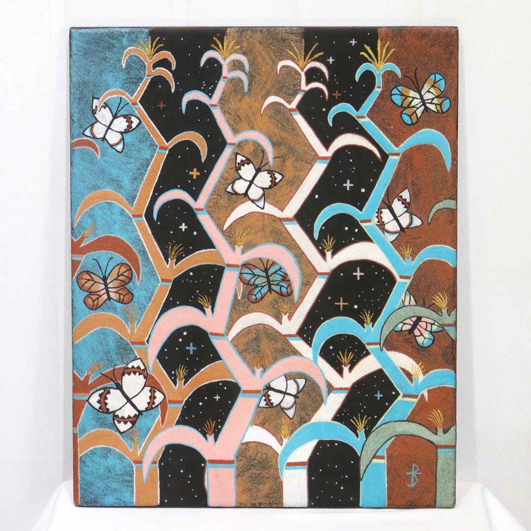 “Corn Seasons” Sandpainting by Joe Stephen Ben - Garland's