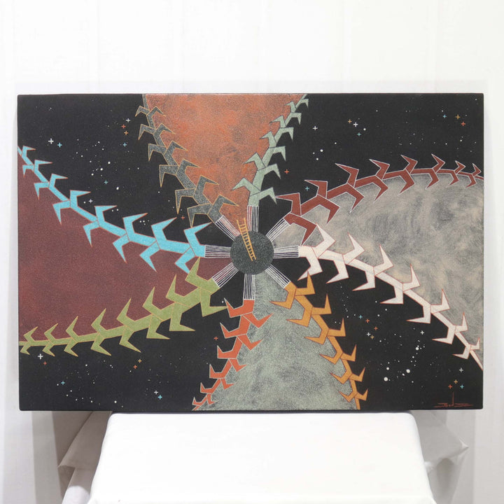 “Creation Stories” Sandpainting by Joe Ben Jr. - Garland's