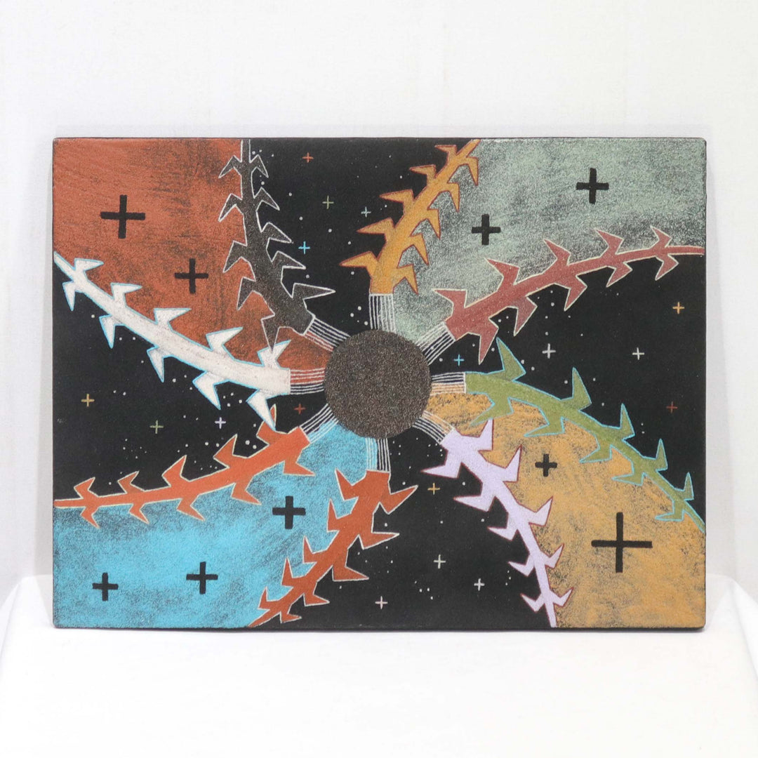 “Creation Story” Sandpainting by Joe Stephen Ben - Garland's