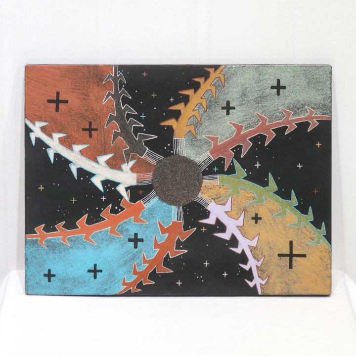 “Creation Story” Sandpainting by Joe Stephen Ben - Garland's