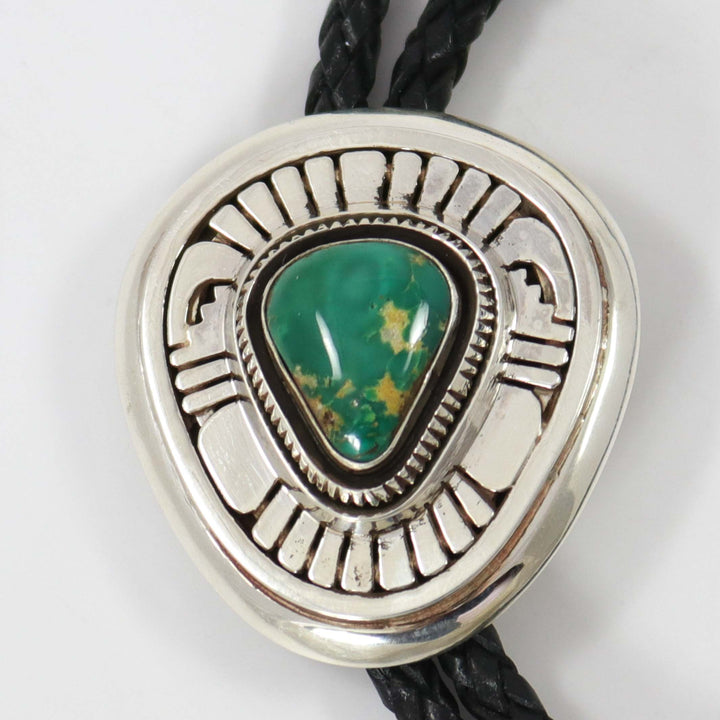 Emerald Valley Turquoise Bola Tie by Leonard Nez - Garland's