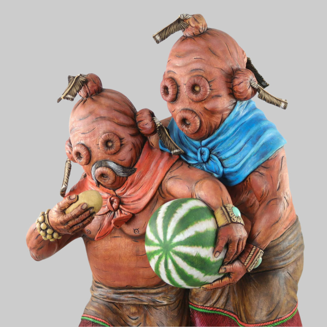 Father and Son Mudhead Kachina by Arthur Holmes Jr. - Garland's