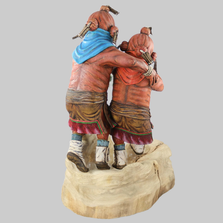 Father and Son Mudhead Kachina by Arthur Holmes Jr. - Garland's