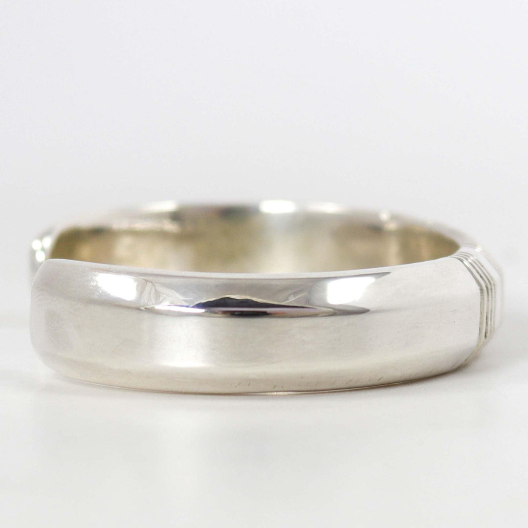 Filed Silver Cuff by Kenneth Redhorse - Garland's