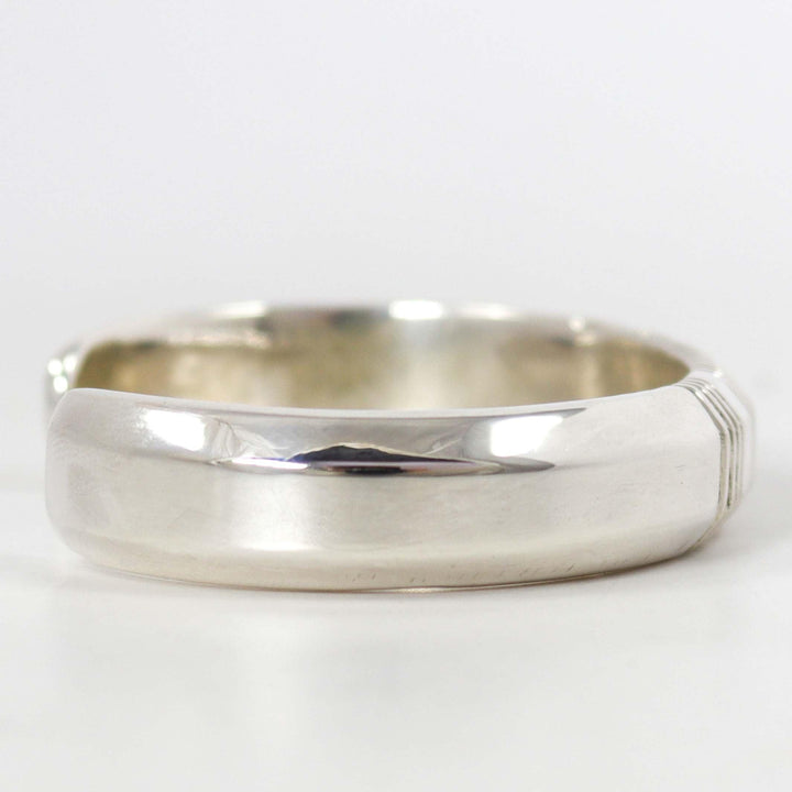 Filed Silver Cuff by Kenneth Redhorse - Garland's