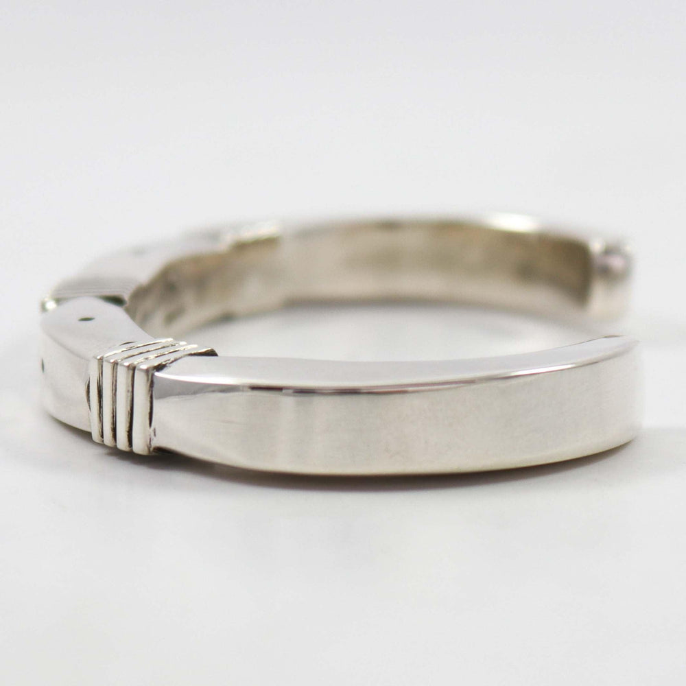 Filed Silver Cuff by Kenneth Redhorse - Garland's