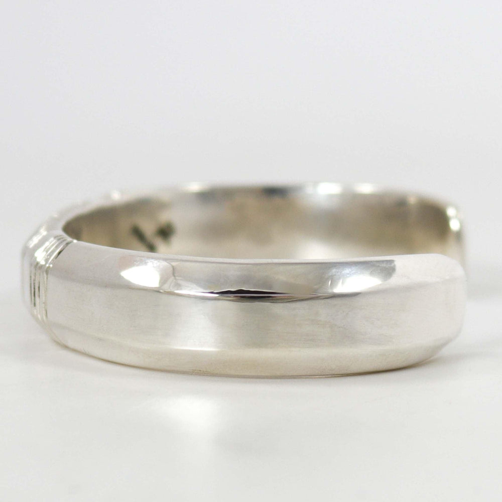 Filed Silver Cuff by Kenneth Redhorse - Garland's