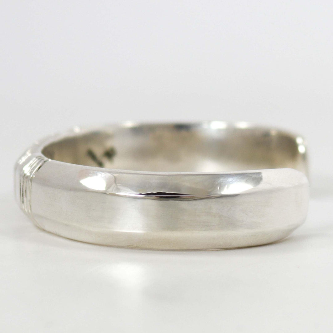 Filed Silver Cuff by Kenneth Redhorse - Garland's