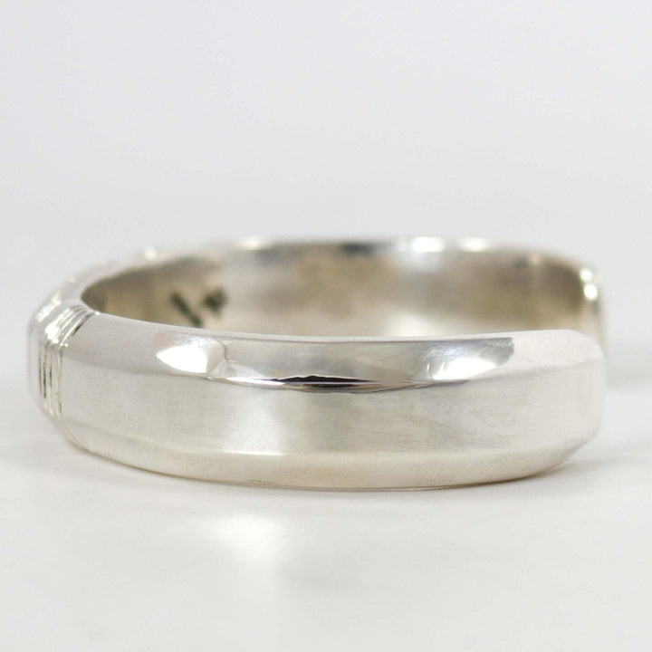 Filed Silver Cuff by Kenneth Redhorse - Garland's