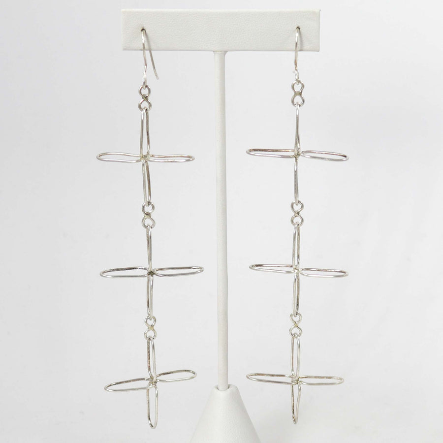 Four Direction Earrings by Carlo Lonjose - Garland's