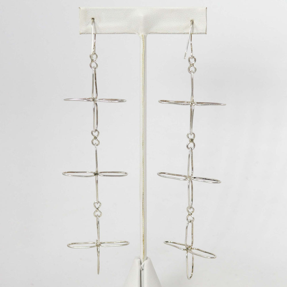 Four Direction Earrings by Carlo Lonjose - Garland's