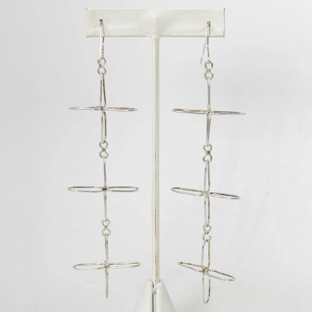 Four Direction Earrings by Carlo Lonjose - Garland's