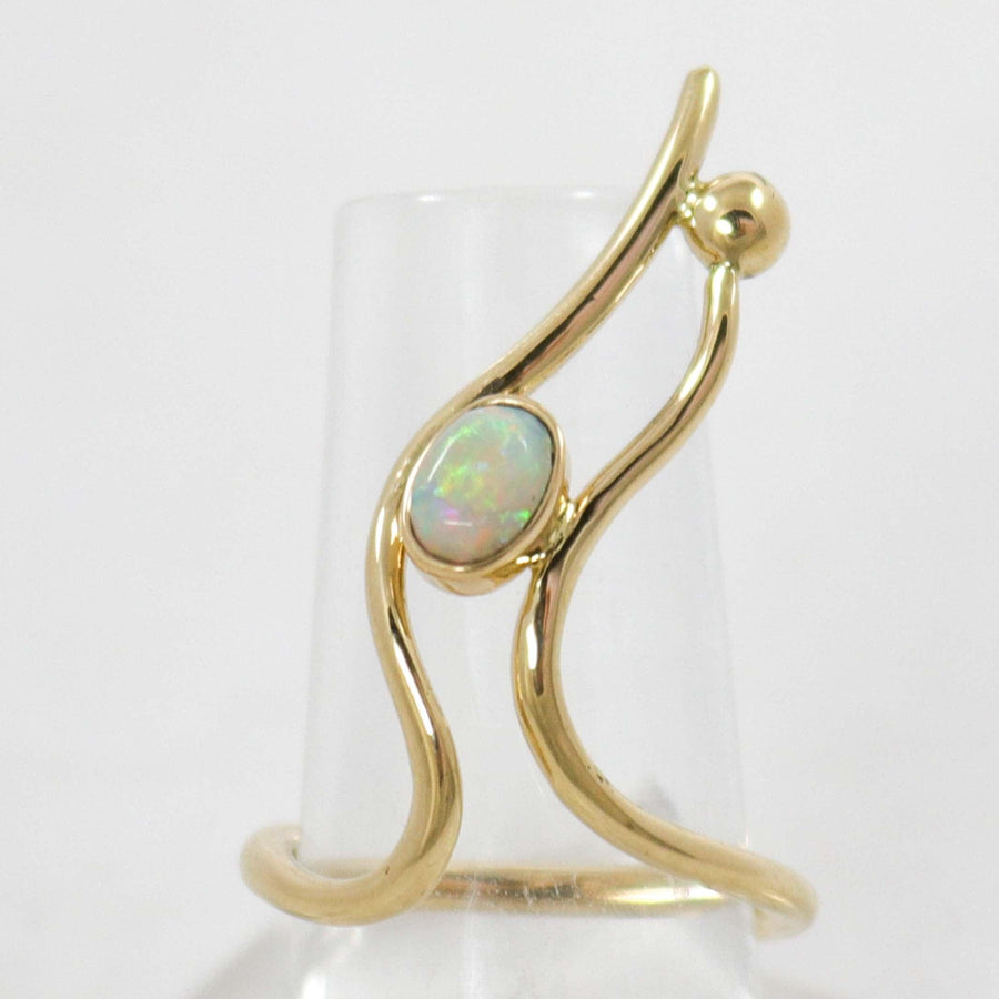 Gold and Opal Ring by Noah Pfeffer - Garland's