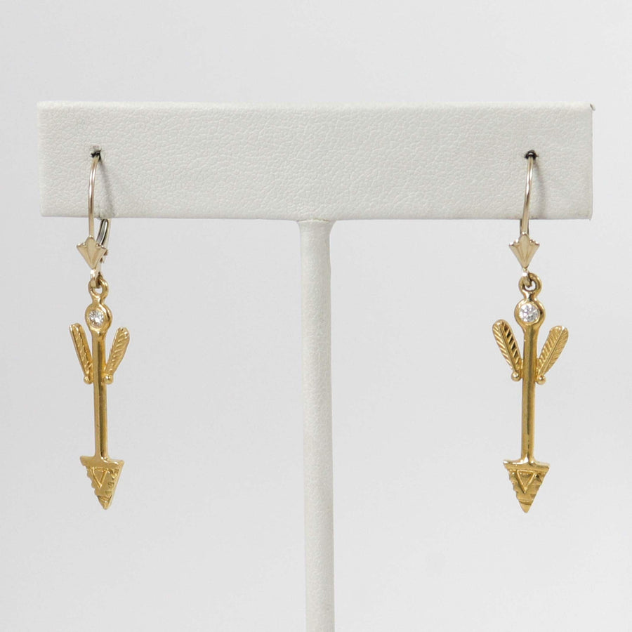 Gold Arrow Earrings by Melanie and Michael Lente - Garland's