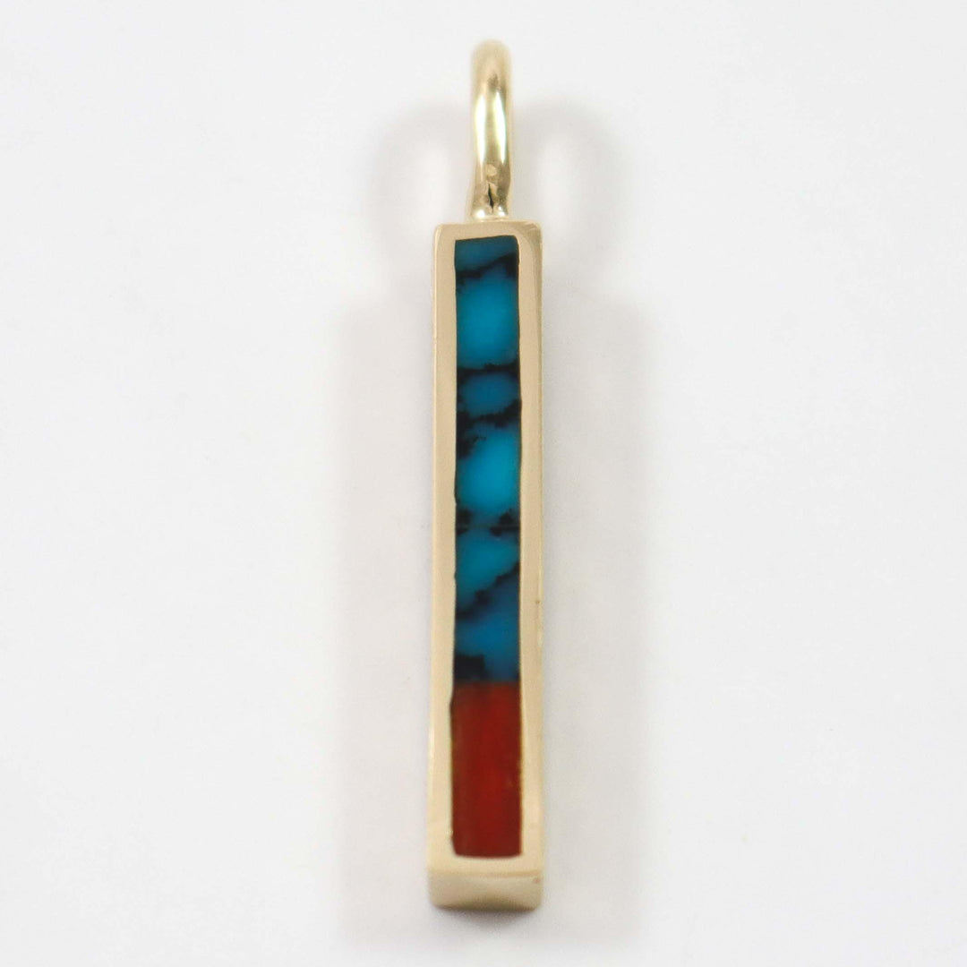 Gold Dancing Stick Pendant by Melanie and Michael Lente - Garland's