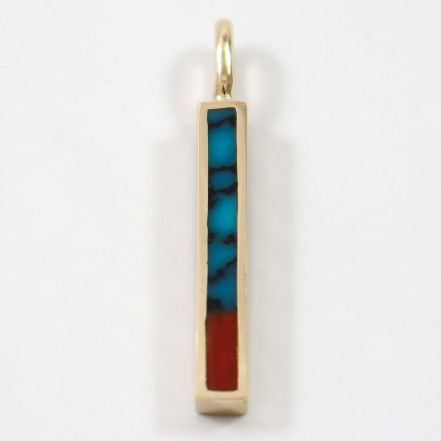 Gold Dancing Stick Pendant by Melanie and Michael Lente - Garland's