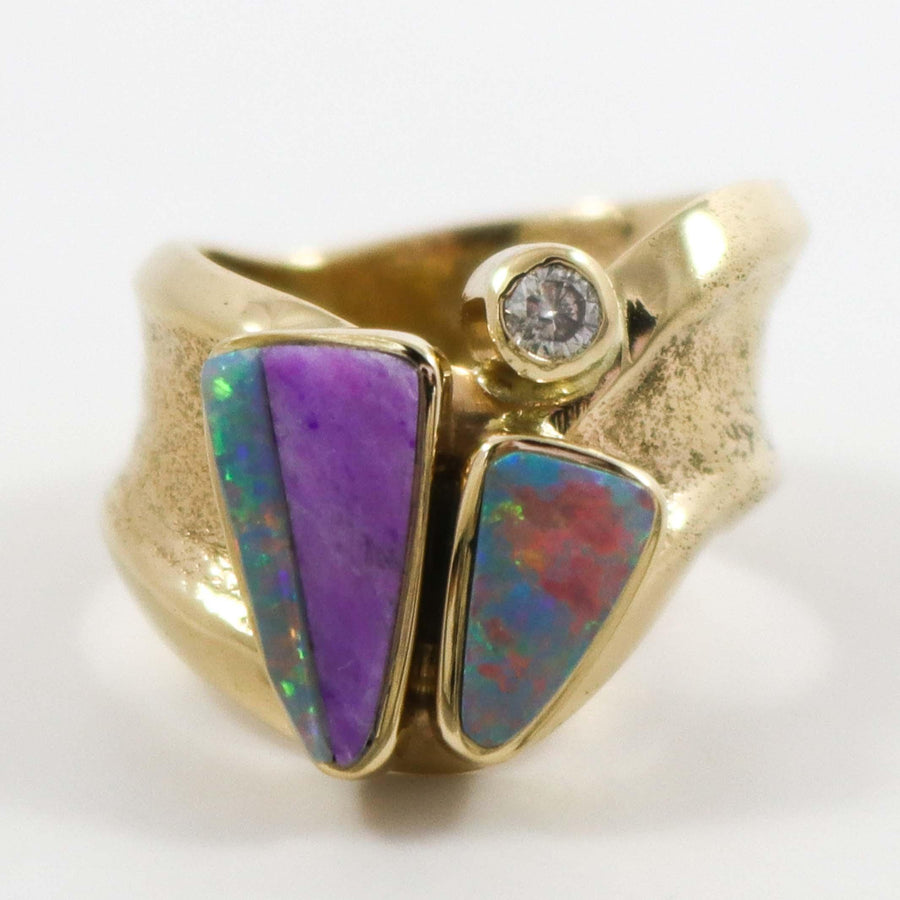 Gold Inlay Ring by Noah Pfeffer - Garland's