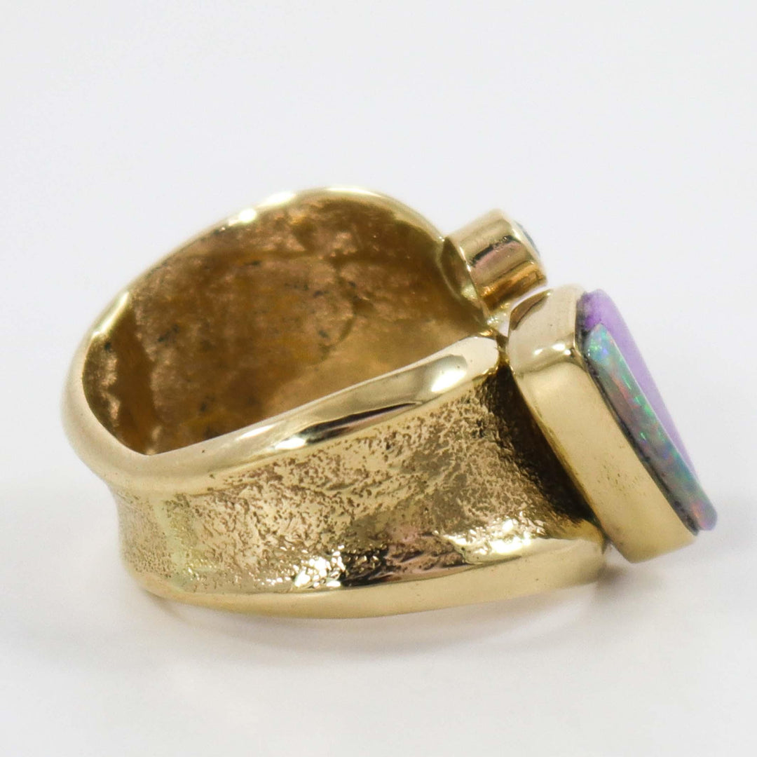 Gold Inlay Ring by Noah Pfeffer - Garland's