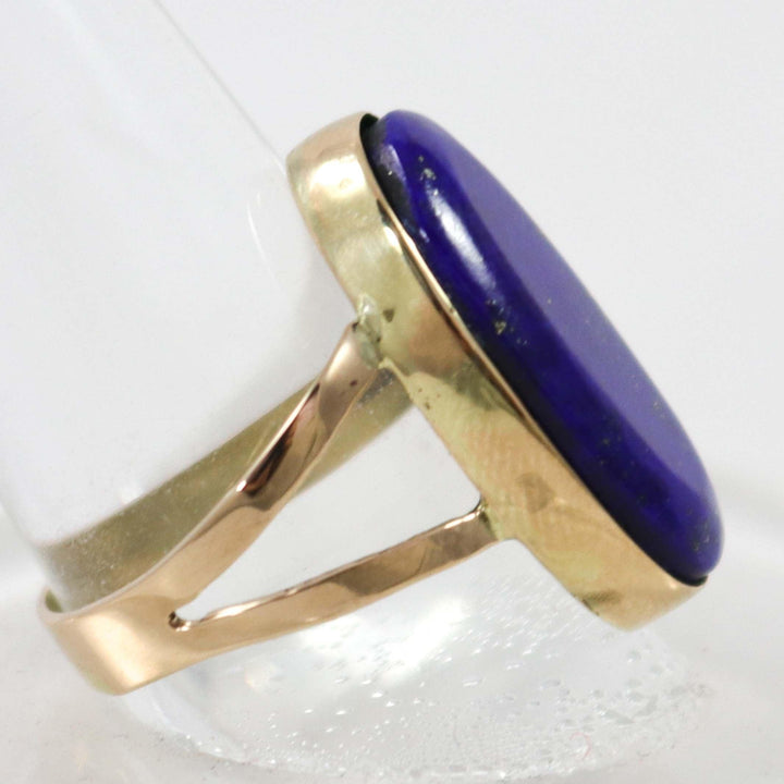Gold Lapis Ring by Abraham Begay - Garland's